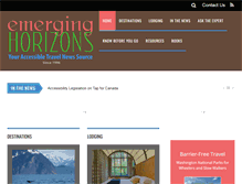 Tablet Screenshot of emerginghorizons.com